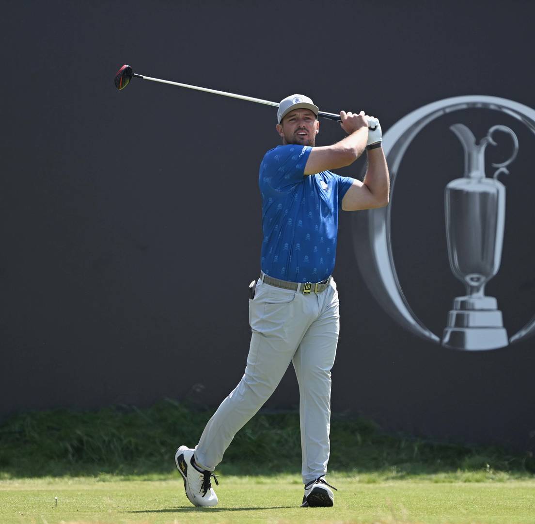 Bryson DeChambeau in action during the second round of The Open at Royal Birkdale.