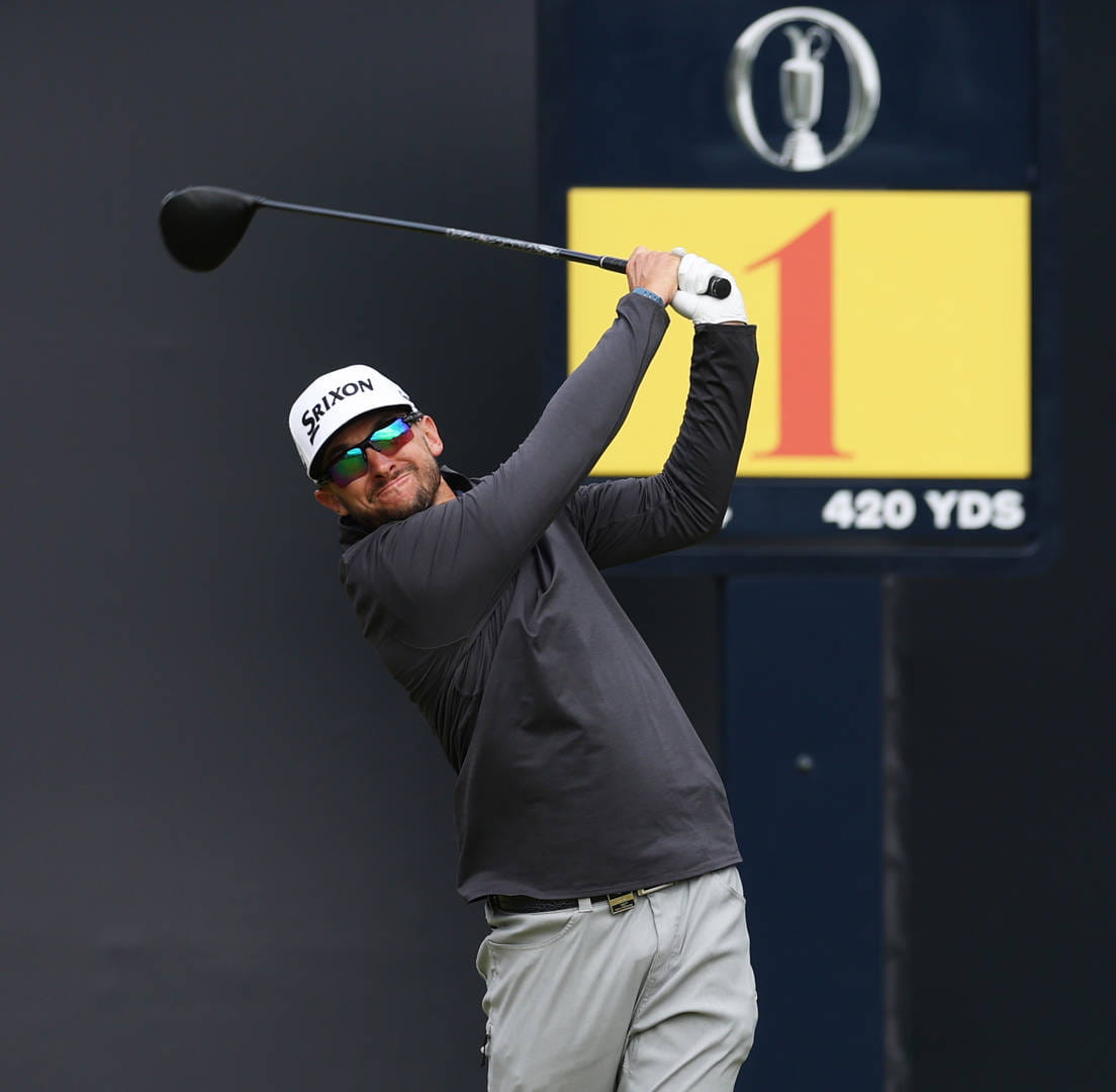 John Catlin in action during The 153rd Open at Royal Portrush.