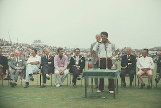 Lee Trevino at the presentation at The Open in 1971