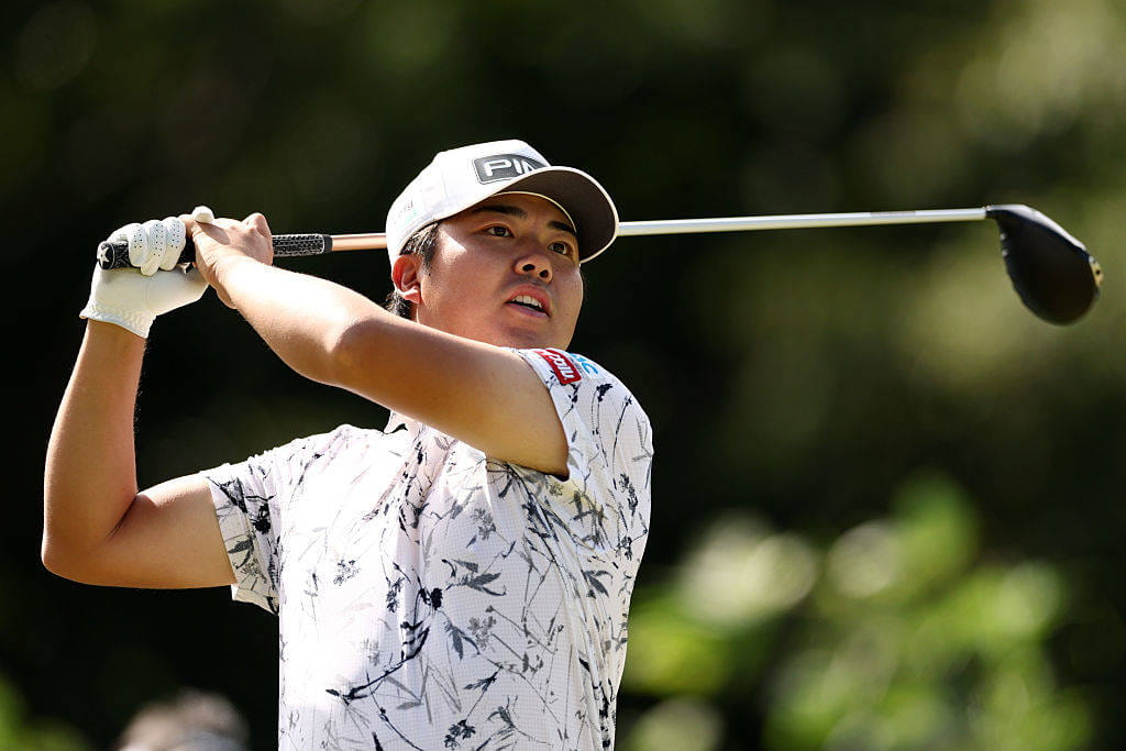Yusaku Hosono in action at the Baycurrent Classic